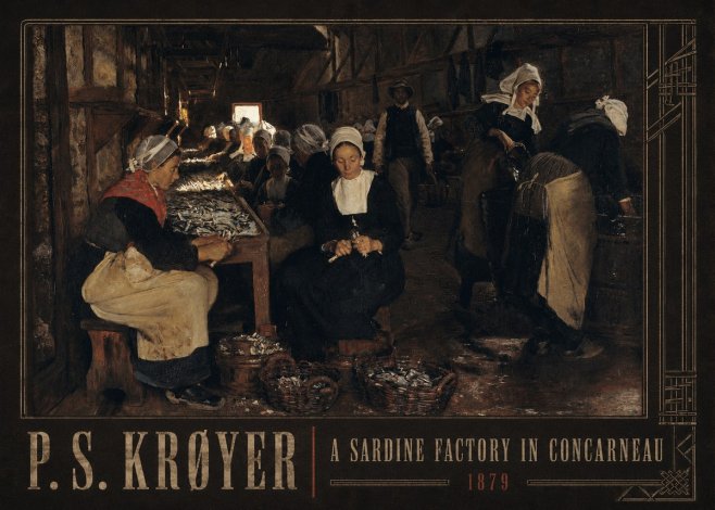 P.S. Krøyer A Sardine Factory in Concarneau No4 - Póster