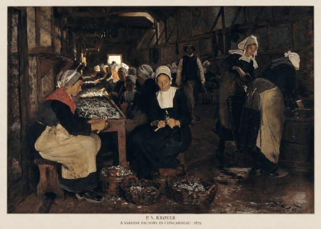 P.S. Krøyer A Sardine Factory in Concarneau No6 - Póster