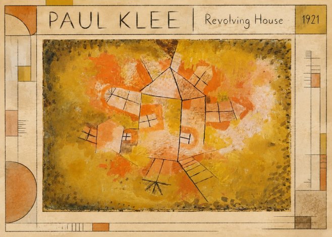 Paul Klee Revolving House No1 - Póster