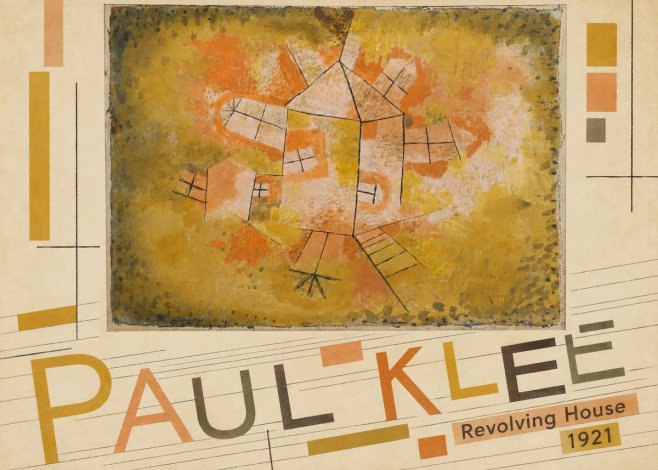 Paul Klee Revolving House No5 - Póster