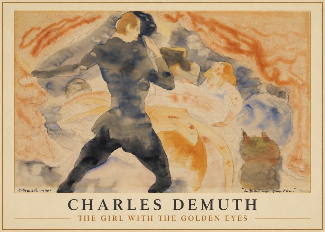 Charles Demuth The Girl with the Golden Eyes No1 - Póster