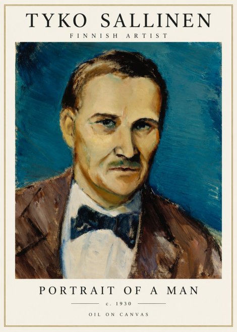 Tyko Sallinen Portrait of a Man I No1 - Póster