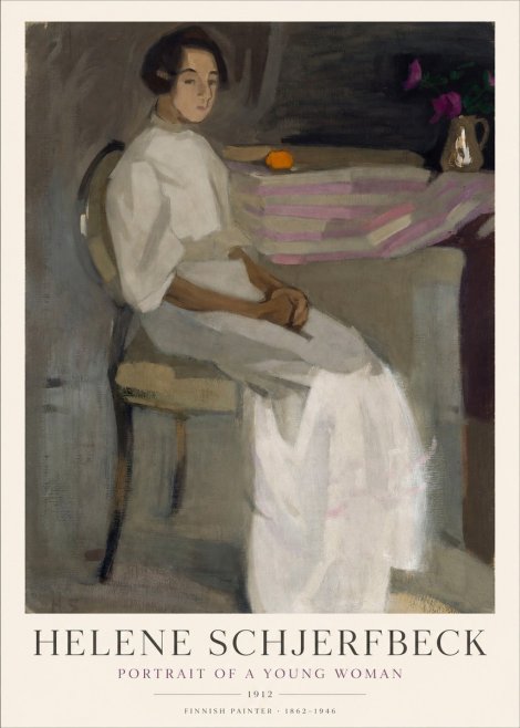 Helene Schjerfbeck Portrait of a Young Woman No1 - Póster