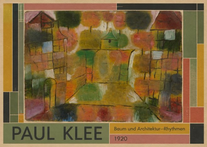Paul Klee Baum Und Architektur--rhythmen No1 - Póster