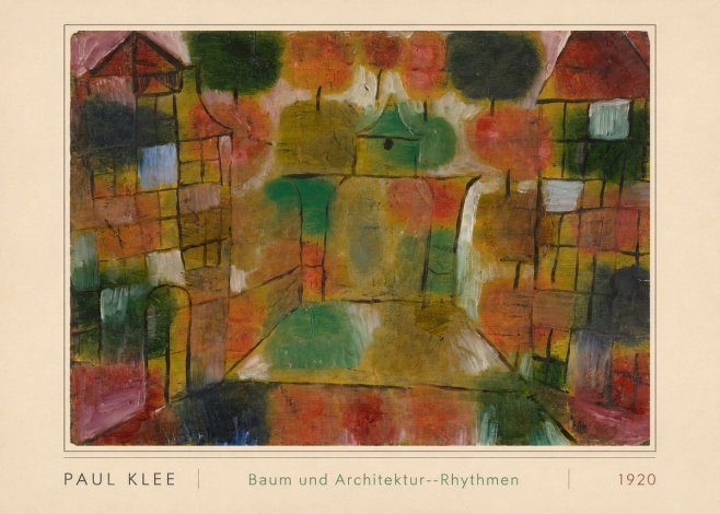 Paul Klee Baum Und Architektur--rhythmen No3 - Póster