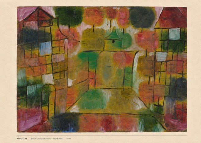 Paul Klee Baum Und Architektur--rhythmen No6 - Póster