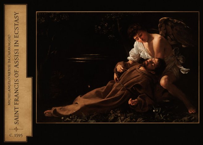 Michelangelo Merisi da Caravaggio Saint Francis of Assisi in Ecstasy No2 - Póster