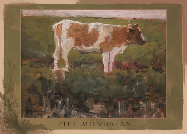 Piet Mondrian Cow No1 - Póster
