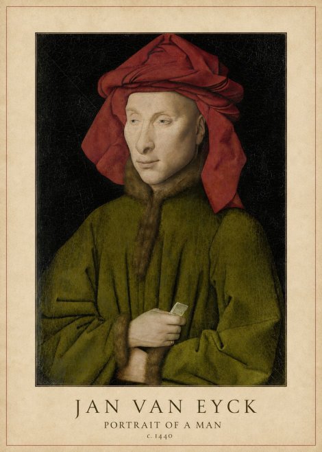 Jan van Eyck Portrait of a Man I No5 - Póster