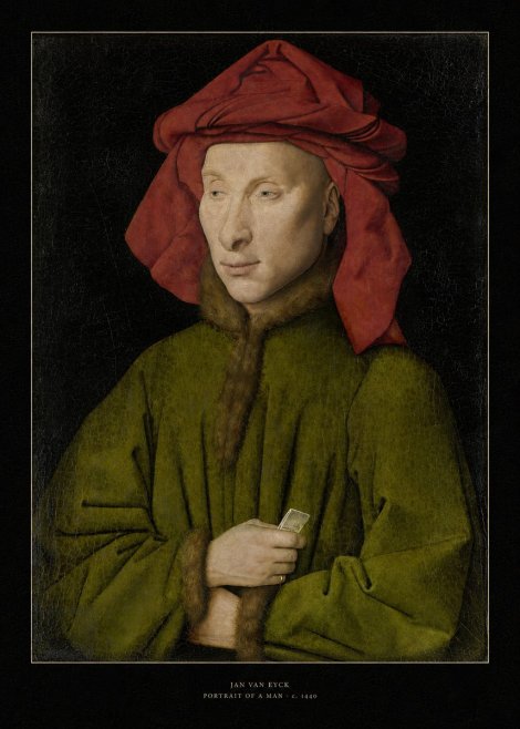 Jan van Eyck Portrait of a Man I No6 - Póster