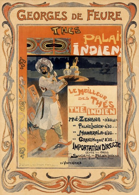 Georges de Feure Thés Palais Indien No1 - Póster