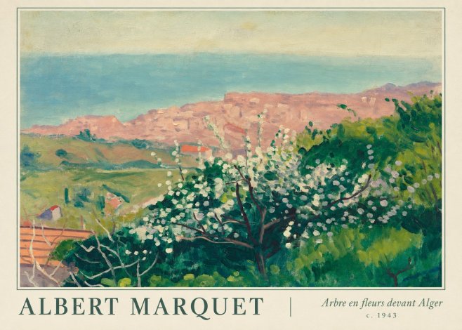Albert Marquet Arbre En Fleurs Devant Alger No1 - Póster