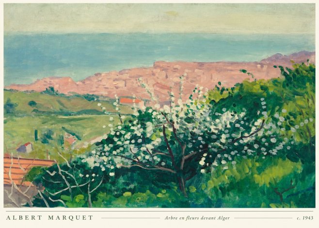 Albert Marquet Arbre En Fleurs Devant Alger No5 - Póster