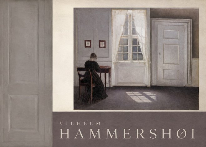 Vilhelm Hammershøi Interior with a Woman at a Table No6 - Póster