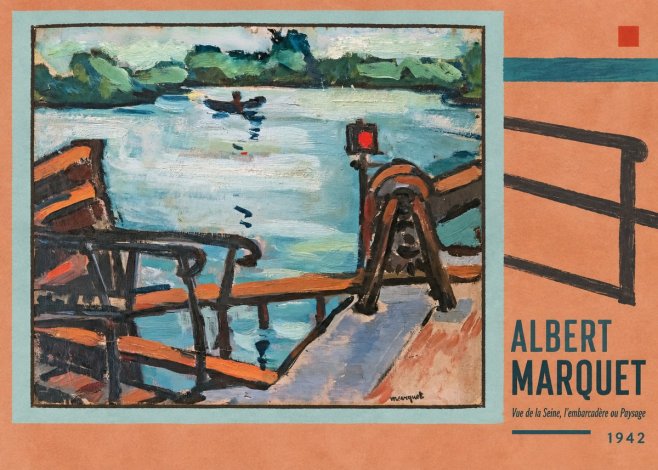 Albert Marquet Vue De La Seine, L'embarcadère Ou Paysage No6 - Póster
