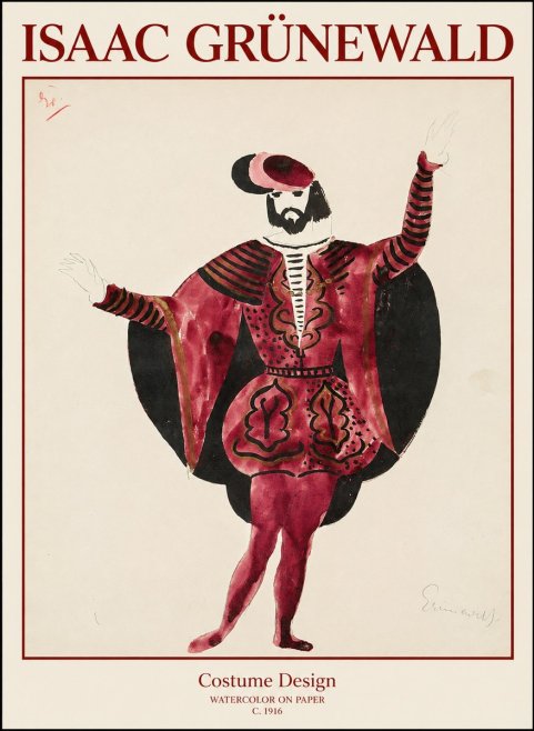 Isaac Grünewald Costume Design II No1 - Póster
