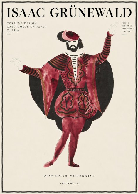 Isaac Grünewald Costume Design II No6 - Póster
