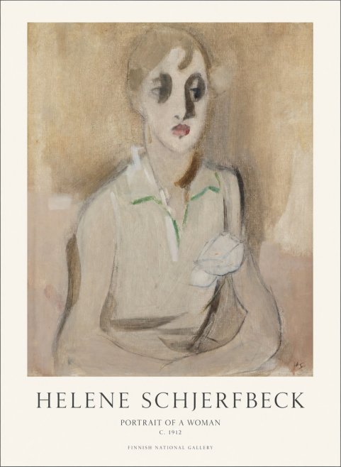 Helene Schjerfbeck Portrait of a Woman I No1 - Póster