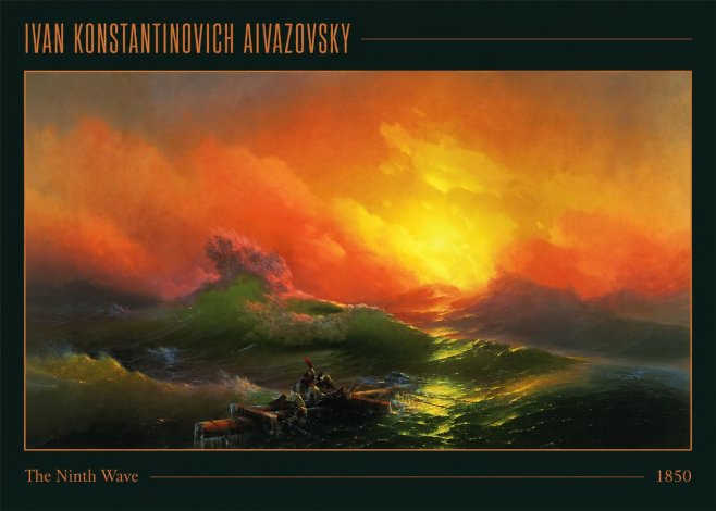 Ivan Konstantinovich Aivazovsky The Ninth Wave I No1 - Póster