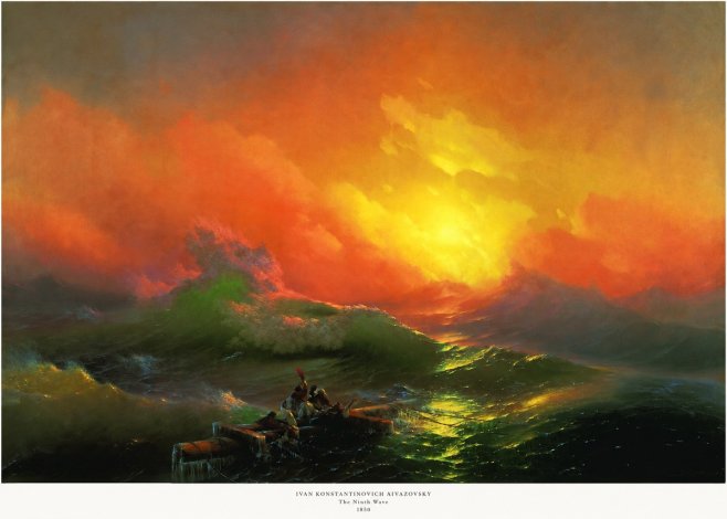 Ivan Konstantinovich Aivazovsky The Ninth Wave I No5 - Póster