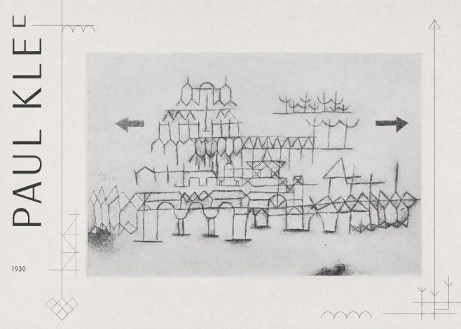 Paul Klee Architektur No3 - Póster