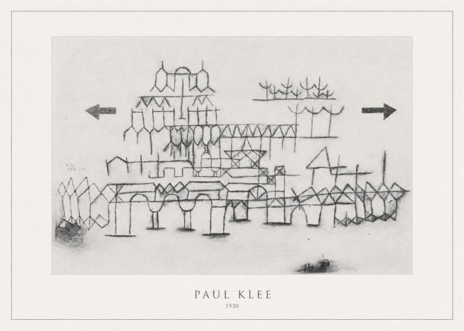 Paul Klee Architektur No4 - Póster