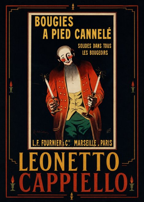 Leonetto Cappiello Bougies a Pied Cannelé No5 - Póster