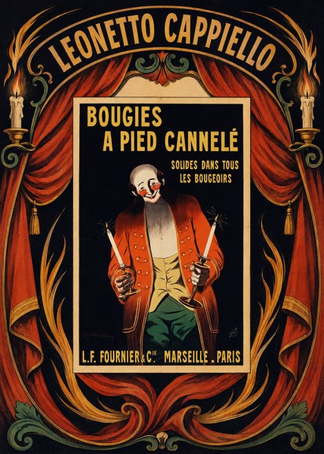 Leonetto Cappiello Bougies a Pied Cannelé No6 - Póster