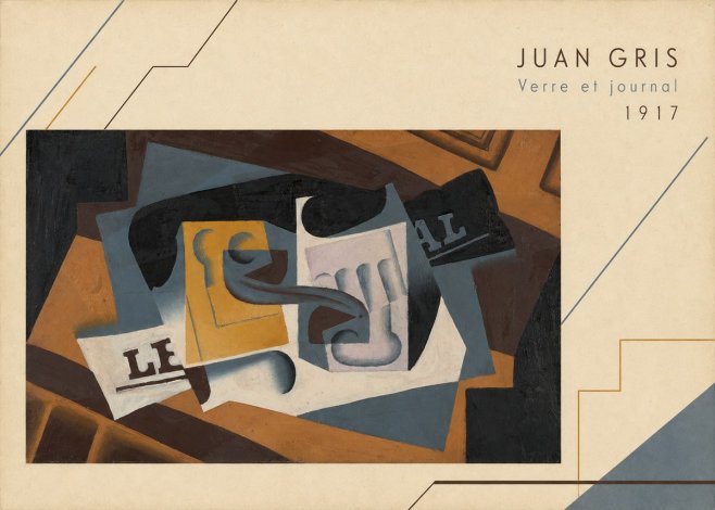 Juan Gris Verre Et Journal No3 - Póster