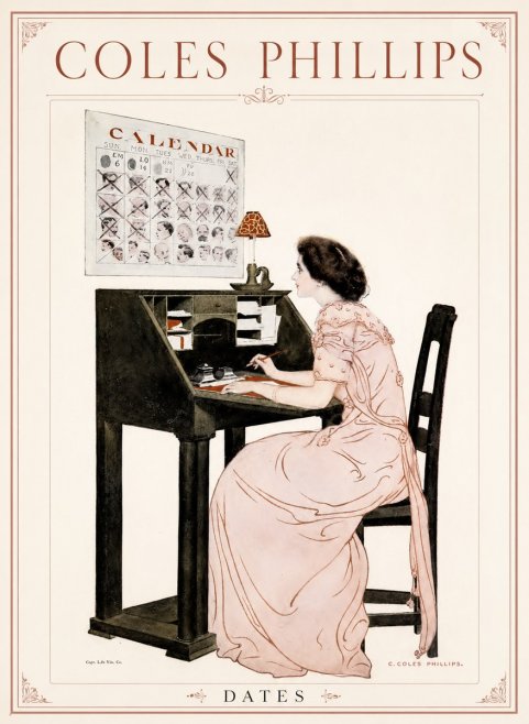Coles Phillips Dates No1 - Póster