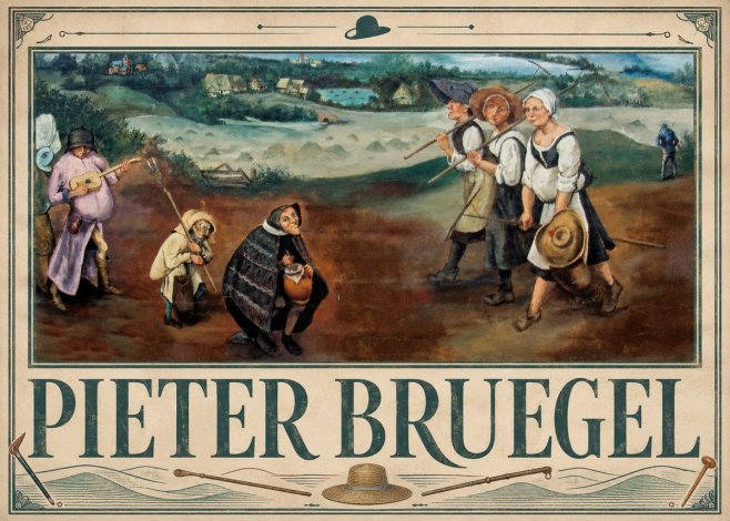 Pieter Bruegel Flemish Peasant Scene No3 - Póster