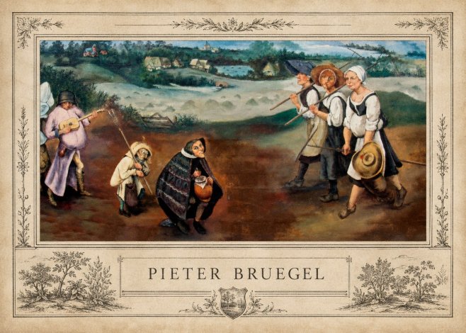 Pieter Bruegel Flemish Peasant Scene No4 - Póster