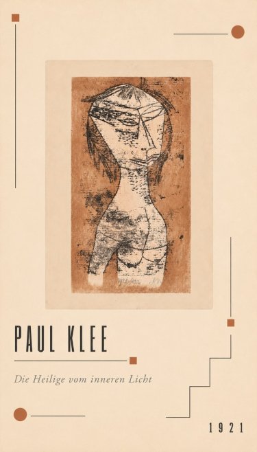 Paul Klee Die Heilige Vom Inneren Licht I No2 - Póster