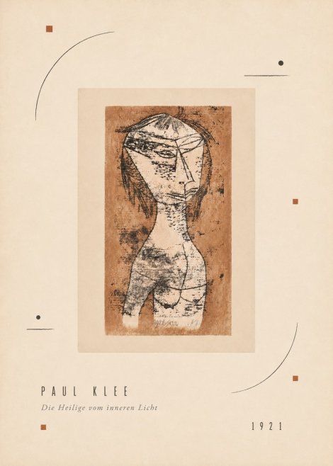 Paul Klee Die Heilige Vom Inneren Licht I No3 - Póster