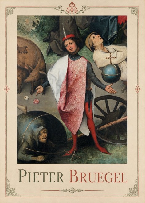 Pieter Bruegel Netherlandish Proverbs II No3 - Póster