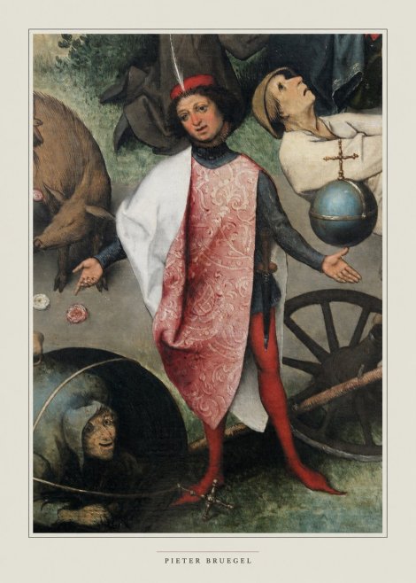 Pieter Bruegel Netherlandish Proverbs II No6 - Póster