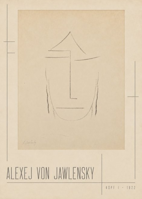 Alexej von Jawlensky Kopf I No2 - Póster
