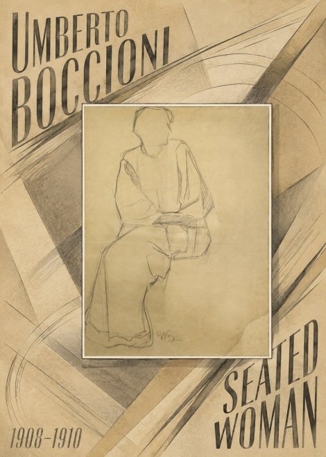 Umberto Boccioni Seated Woman No6 - Póster