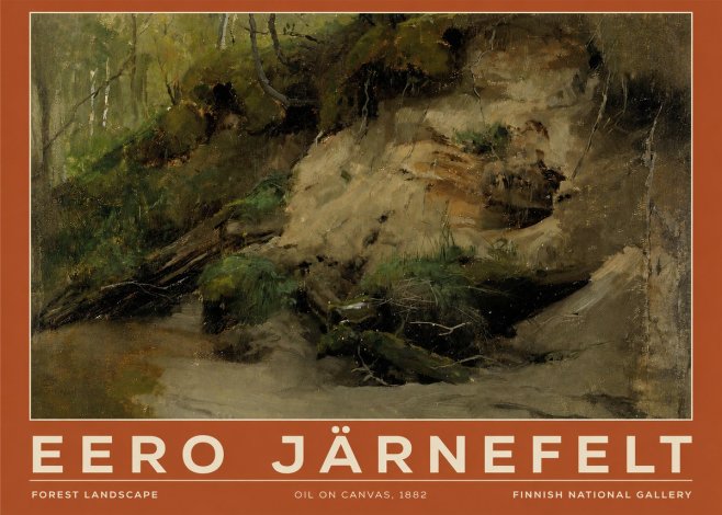 Eero Järnefelt Forest Landscape I No3 - Póster