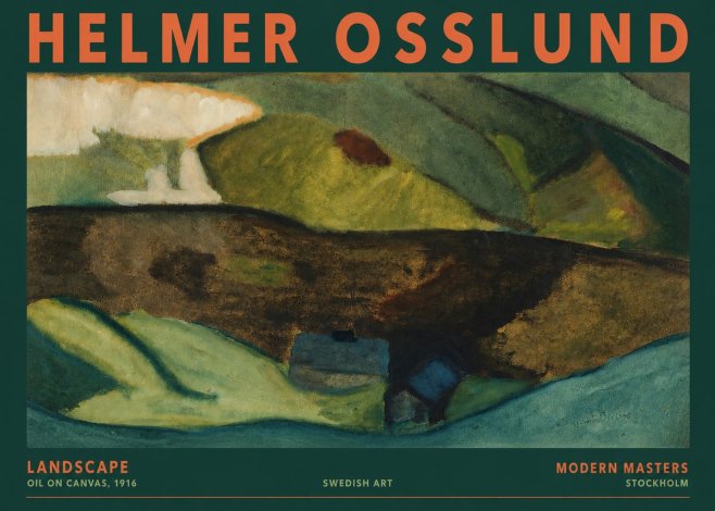 Helmer Osslund Landscape No2 - Póster