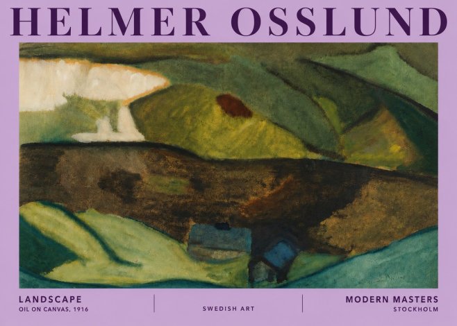 Helmer Osslund Landscape No5 - Póster
