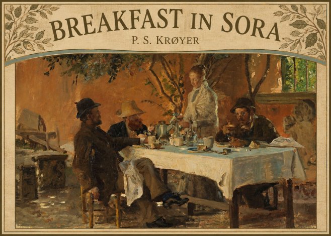 P.S. Krøyer Breakfast in Sora No5 - Póster