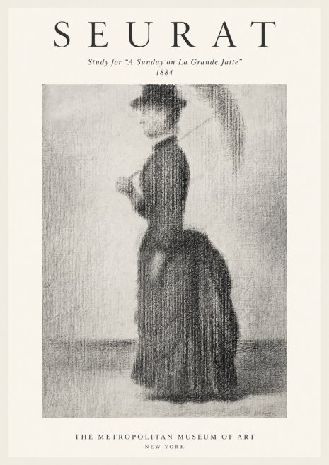 Seurat Study for "a Sunday on La Grande Jatte" No1 - Póster