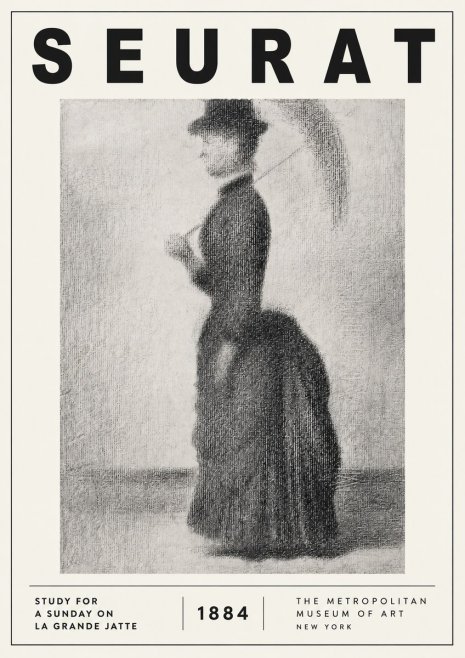 Seurat Study for "a Sunday on La Grande Jatte" No2 - Póster