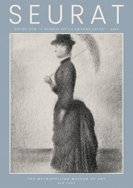 Seurat Study for "a Sunday on La Grande Jatte" No3 - Póster