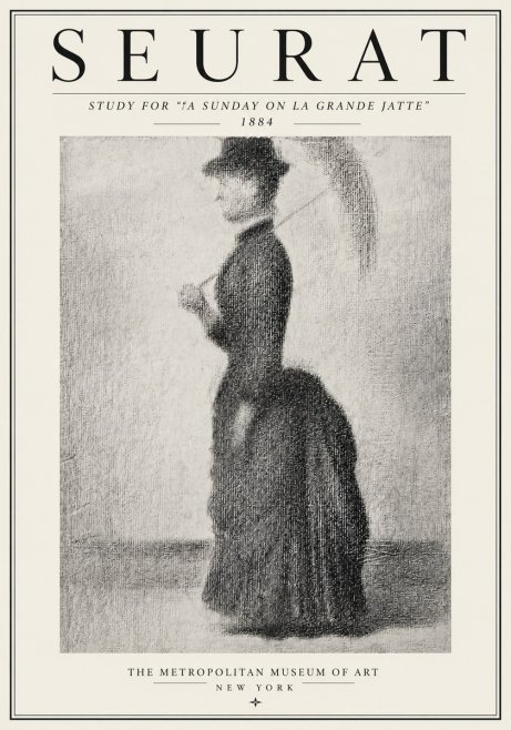 Seurat Study for "a Sunday on La Grande Jatte" No4 - Póster