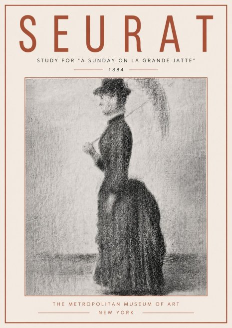 Seurat Study for "a Sunday on La Grande Jatte" No6 - Póster