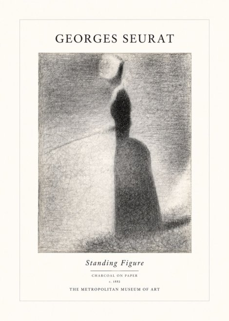 Seurat Standing Figure No1 - Póster
