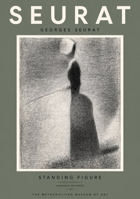 Seurat Standing Figure No5 - Póster