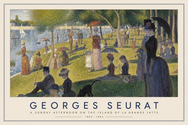 Seurat A Sunday Afternoon on the Island of La Grande Jatte I No3 - Póster